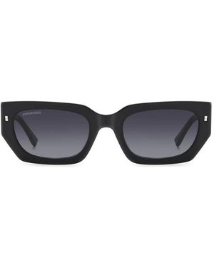 DSquared² Sonnenbrille Icon 0017/S 807 Schwarz/Grau Farbverlauf Unisex - Blau