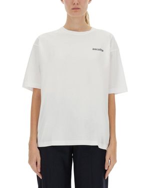 Aspesi Graphic Crew Neck T-Shirt - White