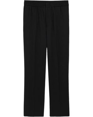 Ami Paris Pantaloni Con Vita Elasticizzata - Nero