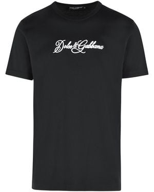Dolce & Gabbana Cotton T Shirt - Black