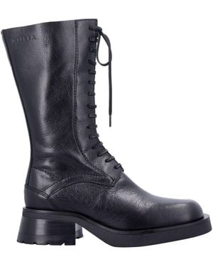 Miista Platte Schoenen Zwart - Blauw