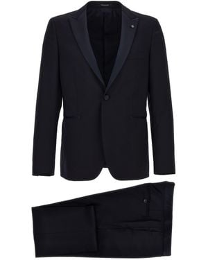 Tagliatore Tuxedo Kleid - Blau