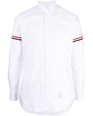 Thom Browne Grosgrain Armband Oxford Shirt - White