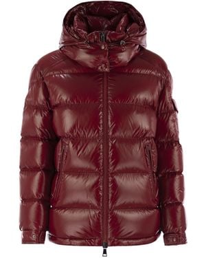 Moncler Maire Short Down Jacket With Hood - Red