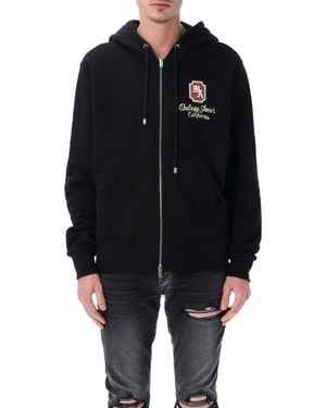 Amiri Relaxed Fit Double-Zip Hoodie - Blue