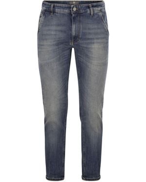 PT Torino Indie-Jeanshose aus Stretch-Baumwolle und Kaschmir - Blau