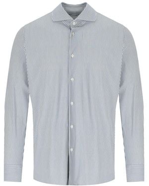 ARCHIVIUM And Oxford Effect Shirt - Blue