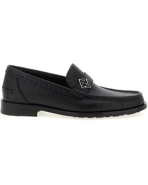 Fendi 'ff Metal' Loafers - Zwart
