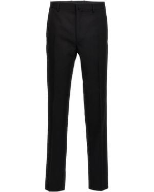 Lanvin Tailored Wool Tuxedo Pants - Black