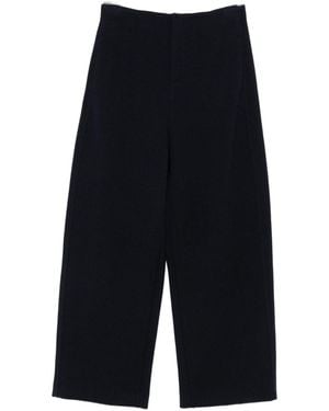 Max Mara Pure Wool And Cotton Trousers - Blue