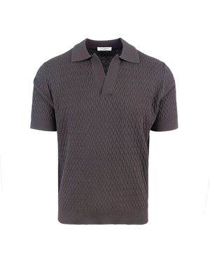 Paolo Pecora Polo in Cotone -Marrone - Grau