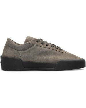 Fear Of God Baskets En Daim À Lacets - Grey