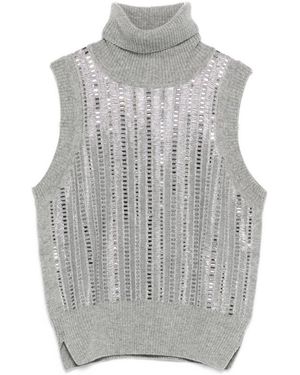 Ermanno Scervino Wolle Mischung Tank Top - Grau