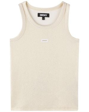 DKNY Classic Crewneck Tank Top - White