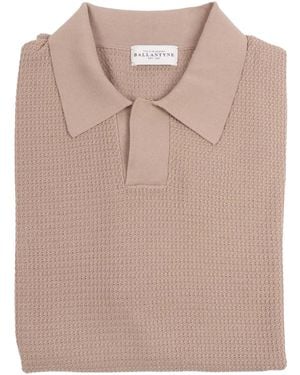 Ballantyne Polo Met Korte Mouwen - Naturel