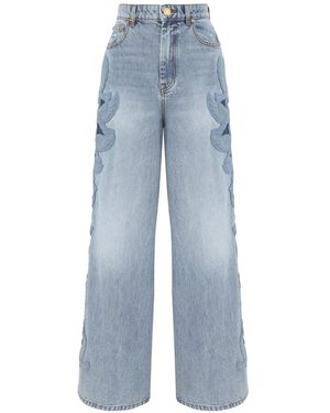 Zimmermann Alchemy-denimjeans Met Appliqué - Blauw