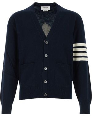 Thom Browne Holiday Nutcracker Intarsia Jersey Knit - Blue