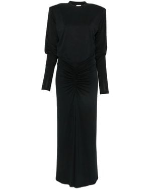 ANDAMANE New Lennox Long Sleeves T Shirt Midi Dress - Black