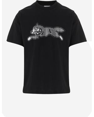 ICECREAM Cotton T Shirt With Logo - Black