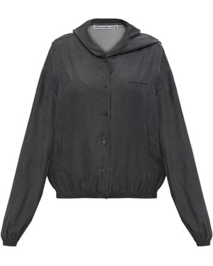 Alexander Wang Buttoned Oversized Jacket - Grey
