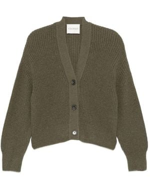 Closed Geschlossene Wollmischung gegen Hals -Strickjacke - Grün