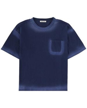 YMC T Shirt "Triple Pocket" - Blue