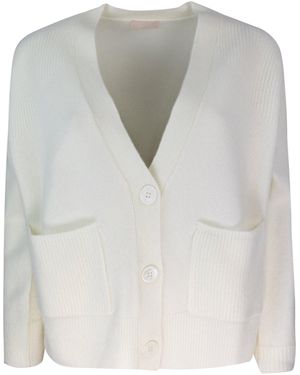 Liu Jo Cardigan Bianco en Lana - Gris
