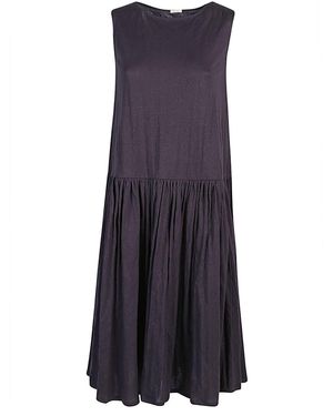 Apuntob Jersey Midi Dress - Blue