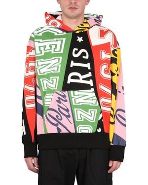 KENZO Hooded Sweatshirt With Pouch Handbag - Multicolour