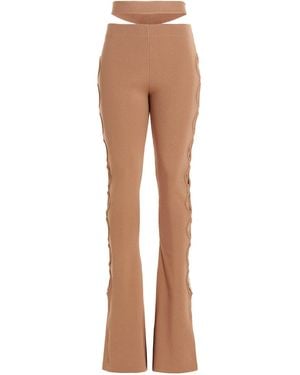 ANDREADAMO Cut Out Laces Trousers - Multicolour