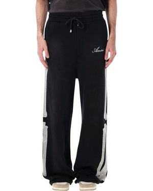 Amiri Sophisticated Drawstring Waistband Trousers - Black
