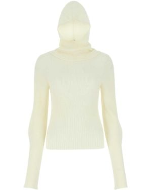 Low Classic Ivory Wool Jumper - White