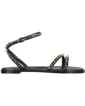 McQueen Studded Sandals - White