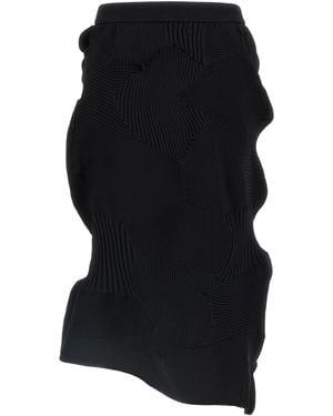 Issey Miyake 'Kone Kone' jupe - Noir