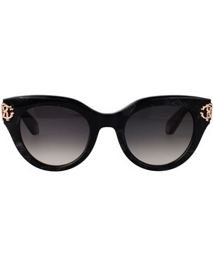 NEW ROBERTO CAVALLI women\'s src066 0981 sunglasses in black / grey gradient Roberto Cavalli Src066 0981 Sunglasses in Black | Lyst main image 2