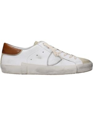 Philippe Model Sneakers PRSX Herren Leder weiß/braun