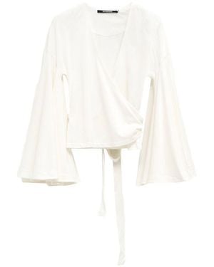 Jacquemus La Cache Coeur Ventadou Top - White