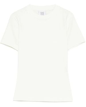 Vetements Top Met Ronde Hals En Korte Mouwen - Wit