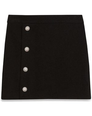 Balmain Knitted Textile Skirts - Black