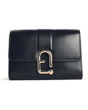 Furla 'Urban S' Lear Crossbody Bag - Blue