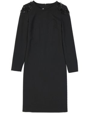Alberta Ferretti Elastane Freizeitkleid - Schwarz