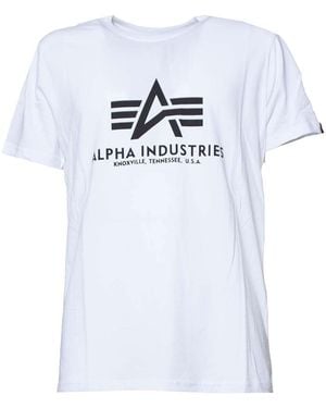 Alpha Industries T-shirts En Polo's - Wit