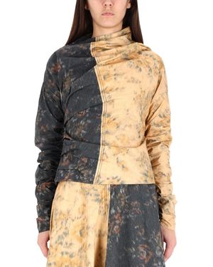 Ganni Tops With Ruches - Multicolor