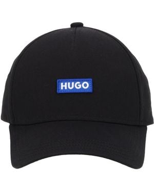 HUGO Cotton Hat - Black