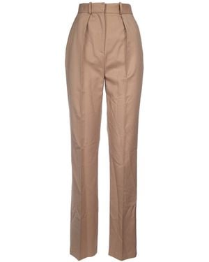 Elisabetta Franchi Dart Detailing Trousers - Natural