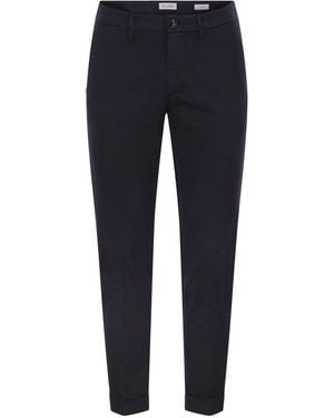 Re-hash Tapered Fit Stretch Cotton And Lyocell Chinos - Blue