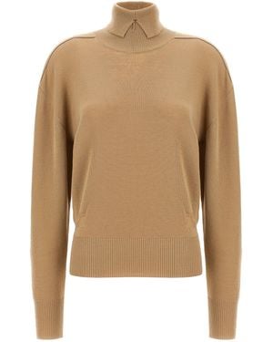 Burberry Turtle Nek Trui - Naturel
