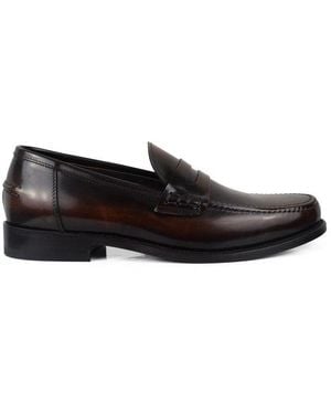 ALBERTO Lederen Loafers Schoenen - Zwart