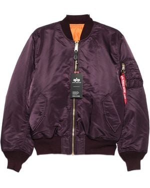 Alpha Industries Ma 1 Heritage Bomber Jacket - Purple