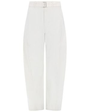 Lemaire Pants Twisted Cotton - White
